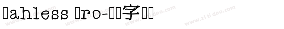 Kahless Pro字体转换